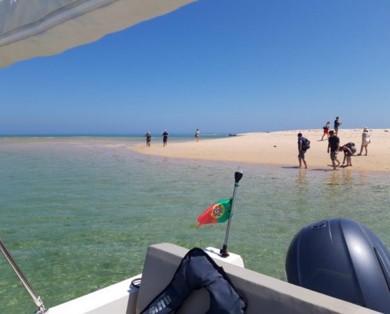 Deserted beaches in Faro