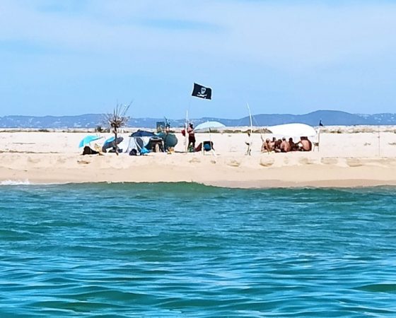 Praia da Ilha da Barreta/Deserta. Cabo de Santa Maria